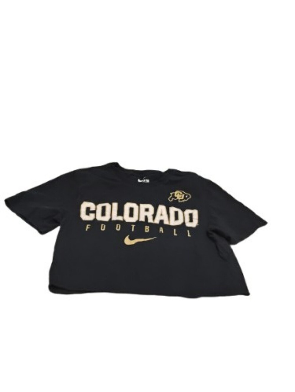 Nike Colorado University CU Football Crop Tee Shirt Sz S